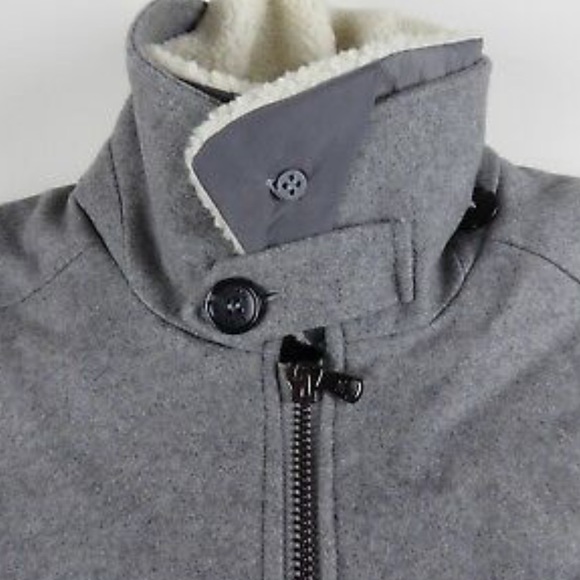 Michael Kors Wool Blend Bomber Jacket Fur Collar - Picture 4 of 8